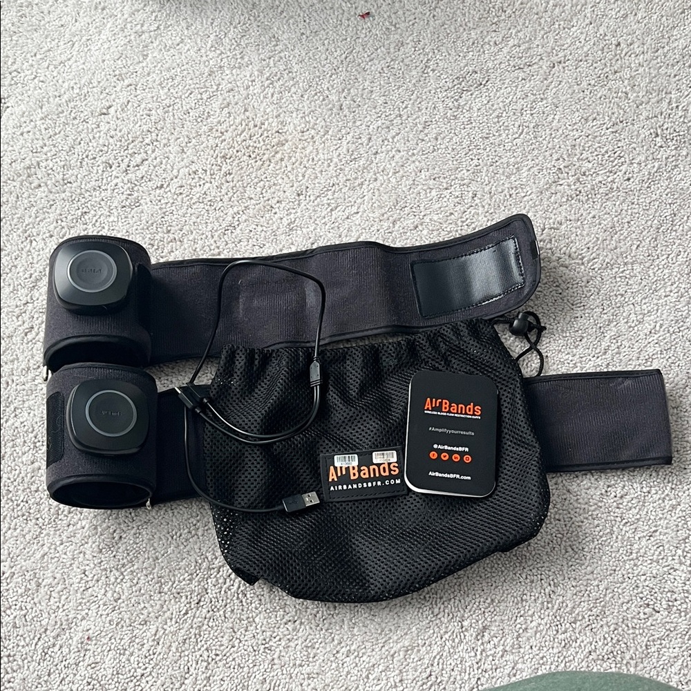 Blood Flow Restriction Cuffs Legs - Black